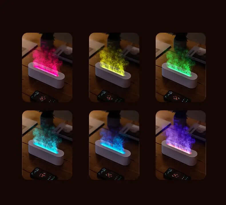 Diffuseur d'Huiles essentielles Ultrasonique à Flamme LED  - port USB